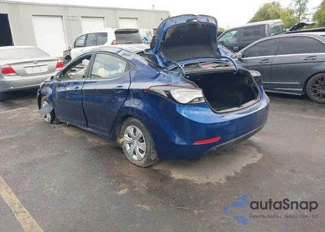 2016 Hyundai Elantra Se из США, поврежденный, VIN 5NPDH4AE6GH699823